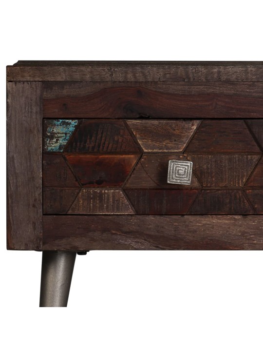 Kafijas galdiņš, pārstrādāts masīvkoks, 100x60x35 cm