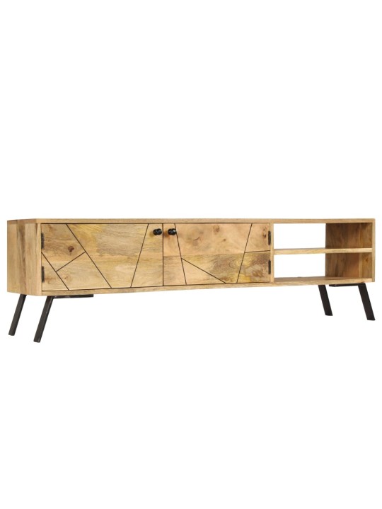 Tv skapītis, 140x30x40 cm, masīvs mango koks