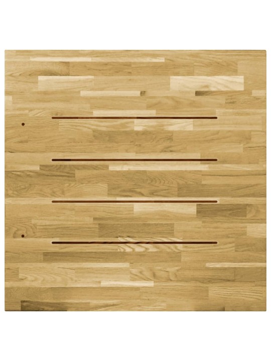 Galda virsma, 80x80 cm, 23 mm, kvadrāta forma, ozola masīvkoks