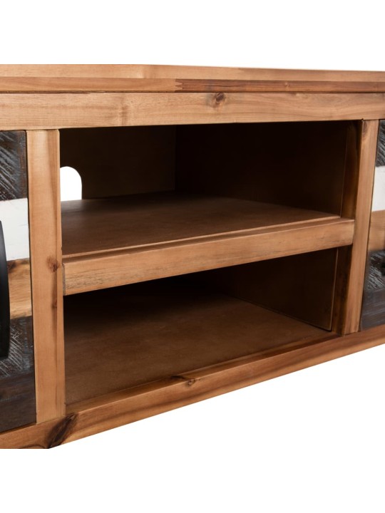 Tv plauktiņš, 120x35x40 cm, akācijas masīvkoks