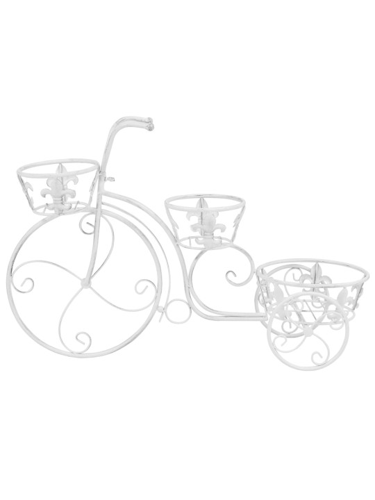 Augu statīvs, velosipēda forma, antīks stils, metāls