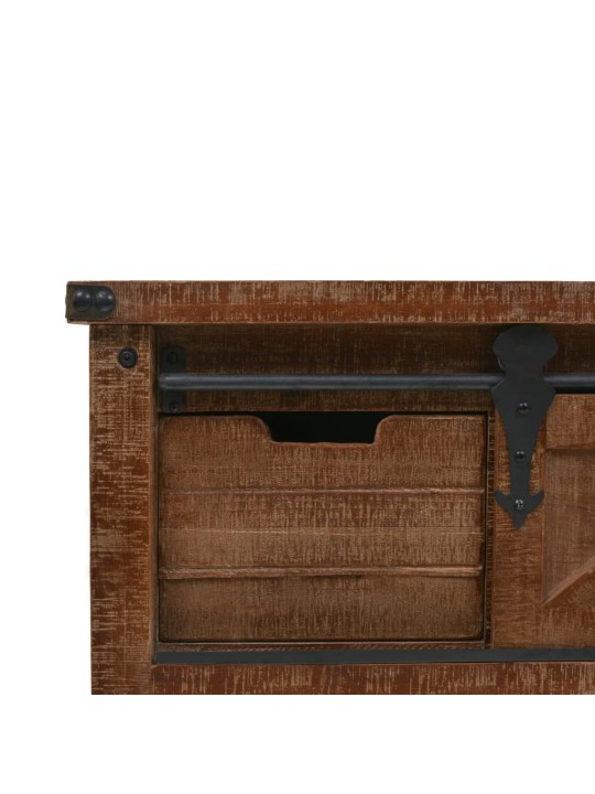 Konsoles galdiņš, brūns egles masīvkoks, 131x35,5x75 cm