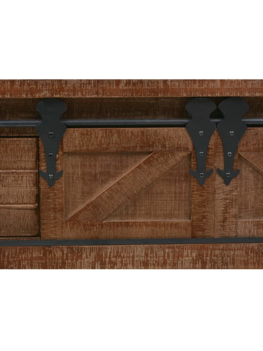 Konsoles galdiņš, brūns egles masīvkoks, 131x35,5x75 cm