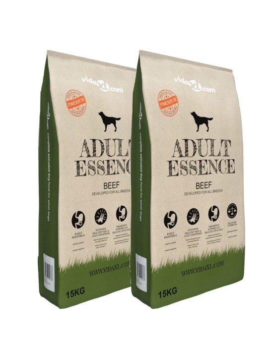 Suņu sausā barība, adult essence beef, 2 gab., 30 kg
