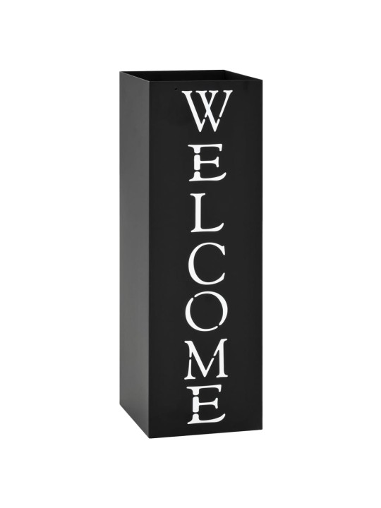 Lietussargu statīvs welcome, melns tērauds
