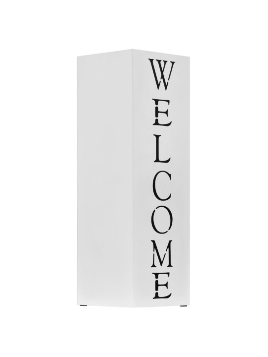 Lietussargu statīvs welcome, balts tērauds