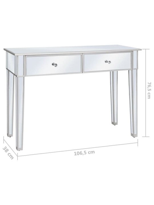 Konsoles galdiņš, 106,5x38x76,5cm, mdf un stikls