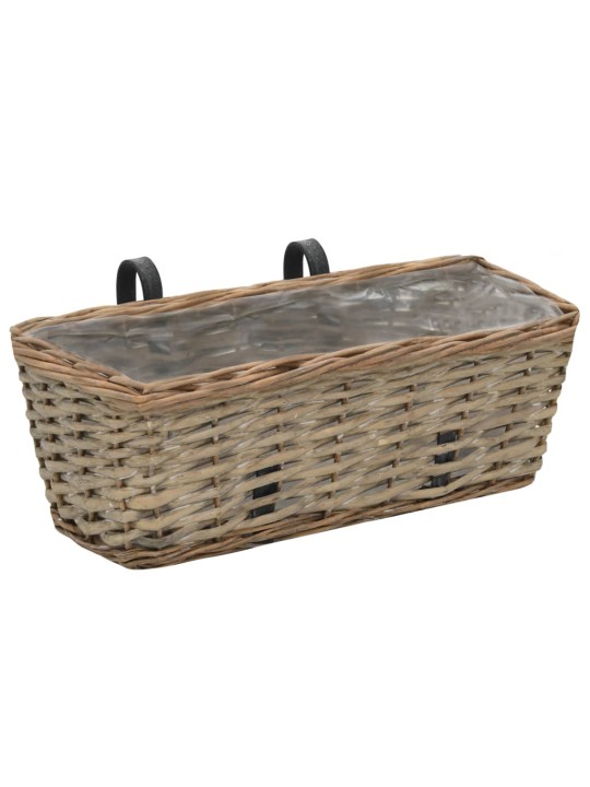 Balkona puķu kastes, 2 gab., pinums ar pe oderi, 40 cm