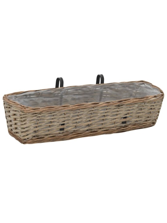 Balkona puķu kastes, 2 gab., pinums ar pe oderi, 60 cm