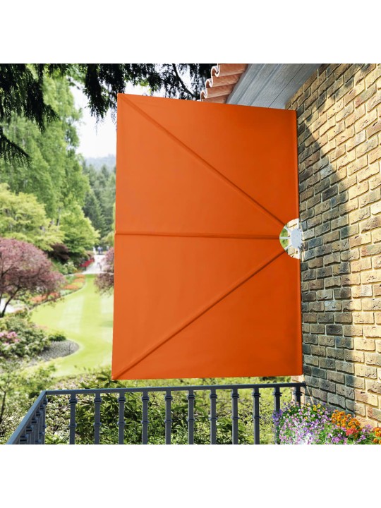 Saliekama terases sānu markīze, sarkanbrūna, 240x160 cm