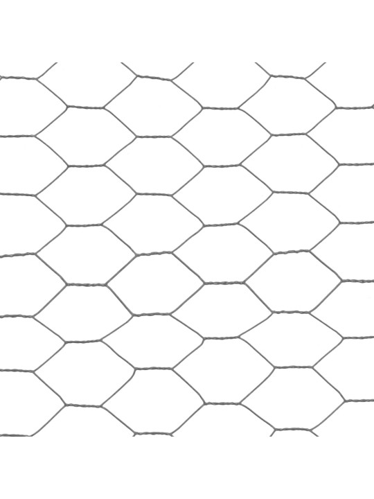 Stiepļu žogs, tērauds ar pvc pārklājumu, 25x1 m, pelēks