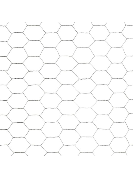 Stiepļu žogs, cinkots tērauds, 25x1,5 m, sudraba krāsā