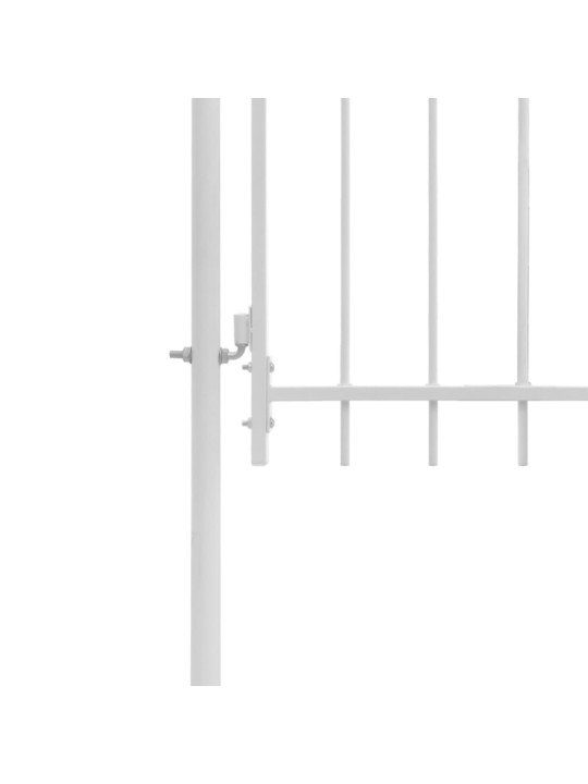 Dārza vārti, tērauds, 1x1,75 m, balti