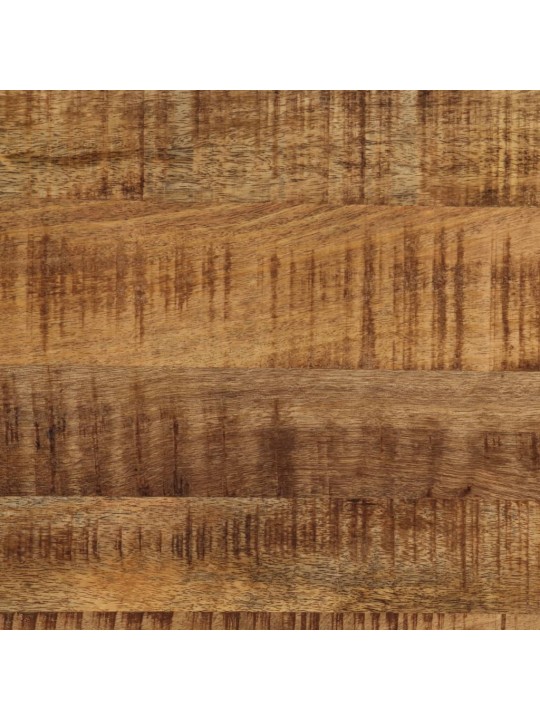 Kafijas galdiņš, 100 cm, neapstrādāts mango koks, tērauds