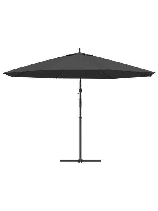 Saulessargs ar alumīnija kātu, 350 cm, antracītpelēks
