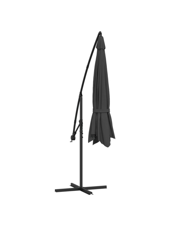 Saulessargs ar alumīnija kātu, 350 cm, antracītpelēks