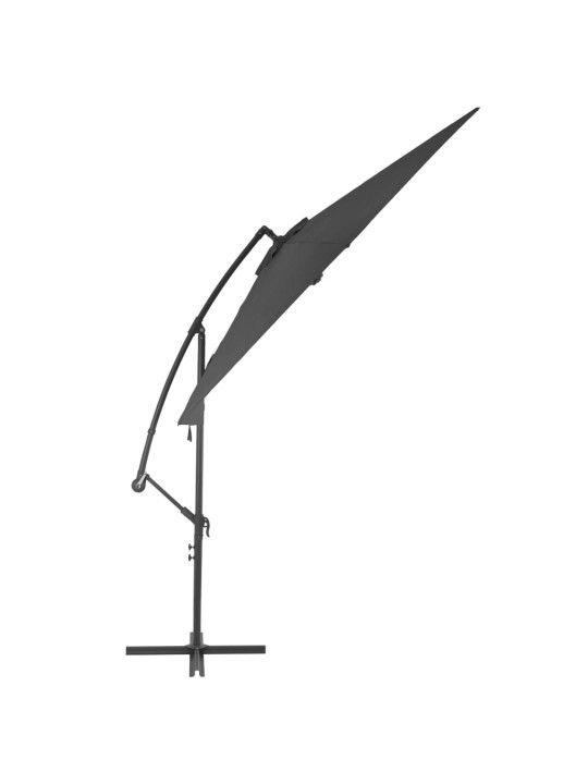 Saulessargs ar alumīnija kātu, 300 cm, antracītpelēks