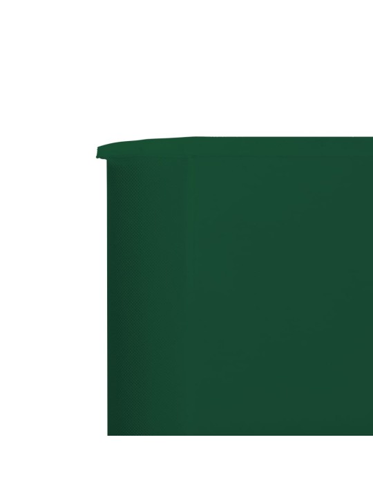 3 paneļu vēja aizsargsiets, 400x120 cm, audums, zaļš