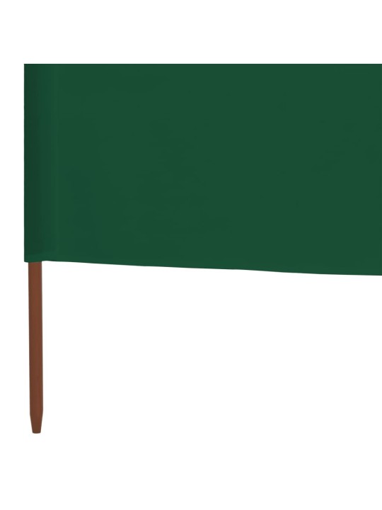 3 paneļu vēja aizsargsiets, 400x120 cm, audums, zaļš