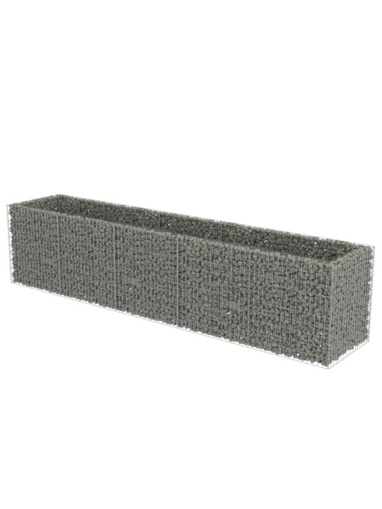 Gabions, augstā puķu kaste, cinkots tērauds, 450x90x100 cm