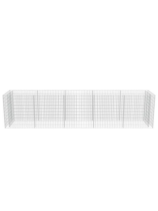 Gabions, augstā puķu kaste, cinkots tērauds, 450x90x100 cm