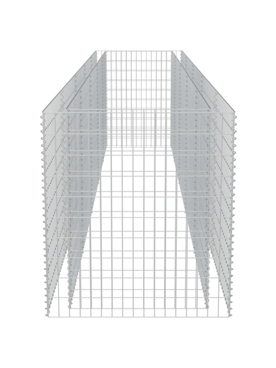 Gabions, augstā puķu kaste, cinkots tērauds, 450x90x100 cm