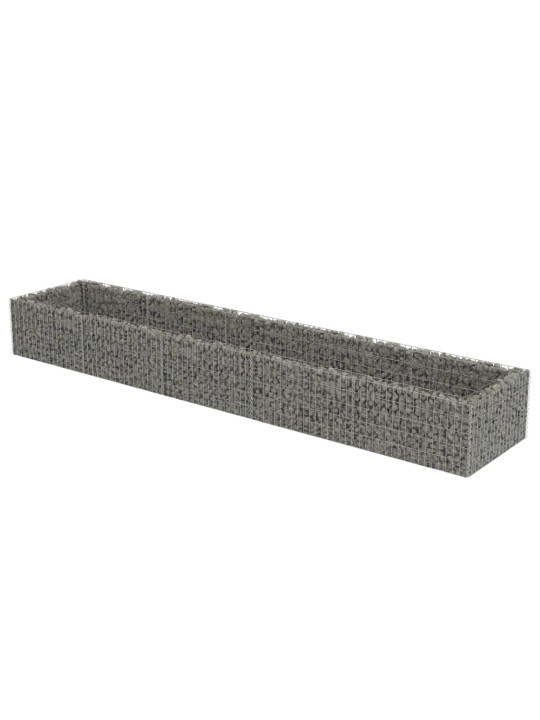 Gabions, augstā puķu kaste, cinkots tērauds, 450x90x50 cm