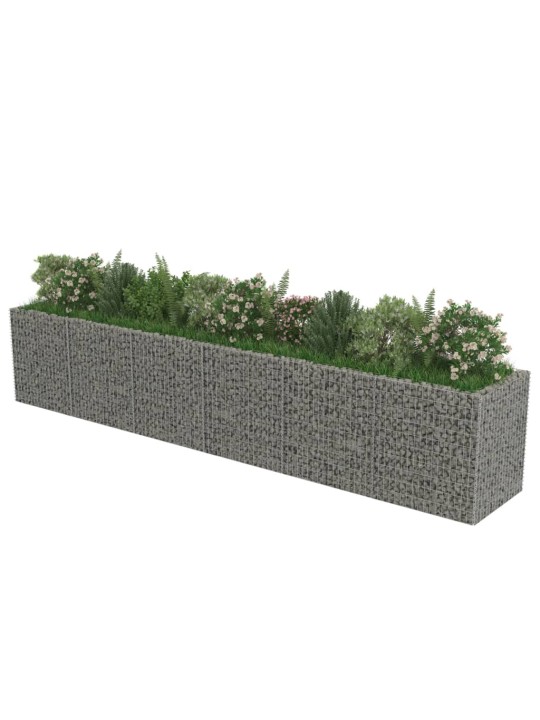 Gabions, augstā puķu kaste, cinkots tērauds, 540x90x100 cm