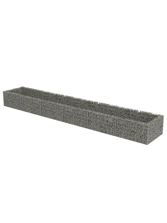 Gabions, augstā puķu kaste, cinkots tērauds, 540x90x50 cm