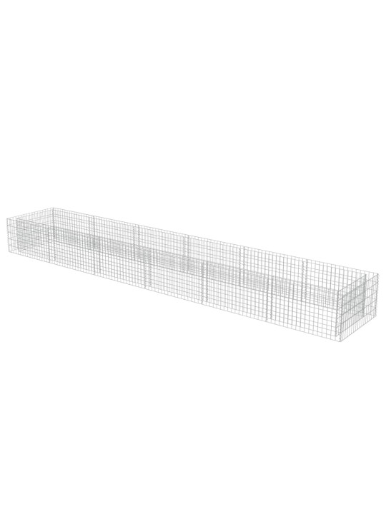 Gabions, augstā puķu kaste, cinkots tērauds, 540x90x50 cm
