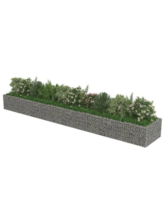 Gabions, augstā puķu kaste, cinkots tērauds, 540x90x50 cm