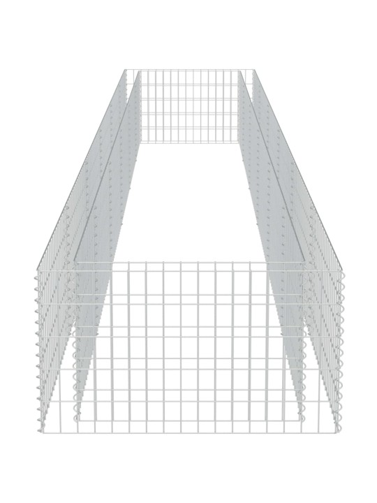Gabions, augstā puķu kaste, cinkots tērauds, 540x90x50 cm