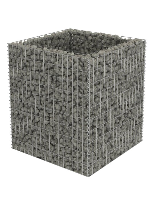 Gabions, augstā puķu kaste, cinkots tērauds, 90x90x100 cm