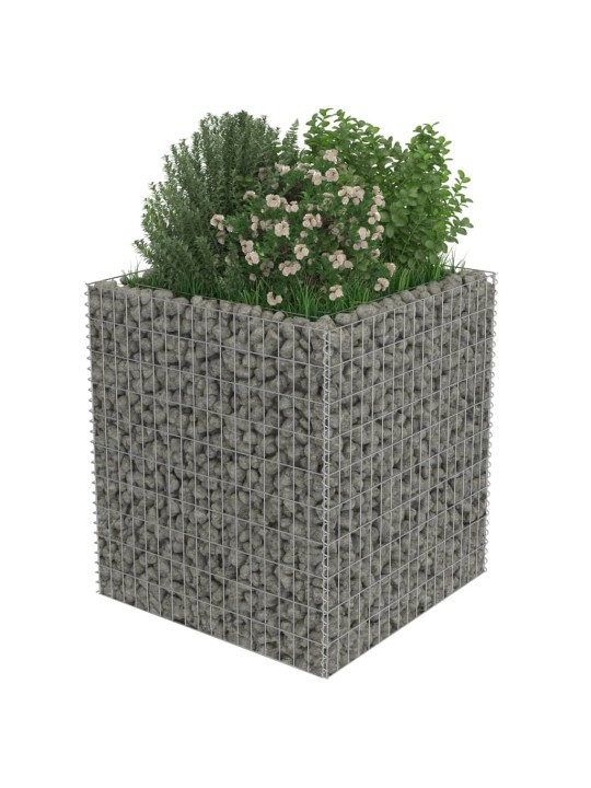 Gabions, augstā puķu kaste, cinkots tērauds, 90x90x100 cm