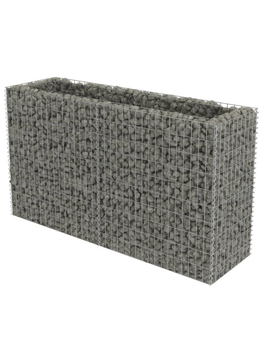 Gabions, augstā puķu kaste, cinkots tērauds, 180x50x100 cm