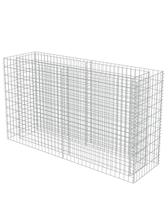 Gabions, augstā puķu kaste, cinkots tērauds, 180x50x100 cm