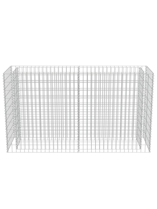 Gabions, augstā puķu kaste, cinkots tērauds, 180x50x100 cm