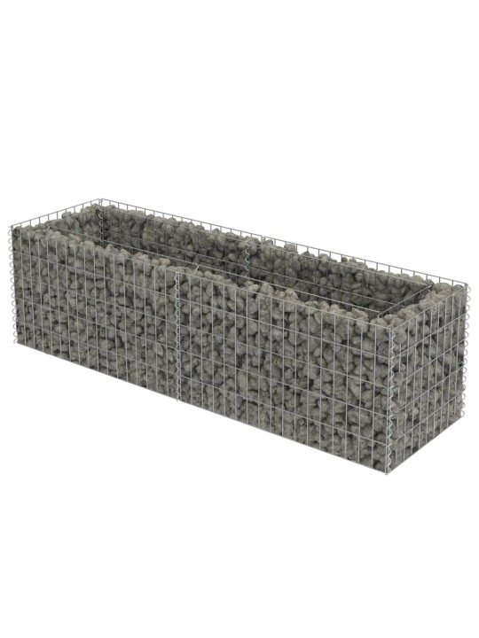 Gabions, augstā puķu kaste, cinkots tērauds, 180x50x50 cm