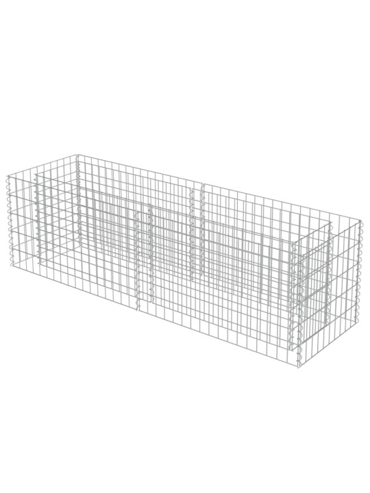 Gabions, augstā puķu kaste, cinkots tērauds, 180x50x50 cm