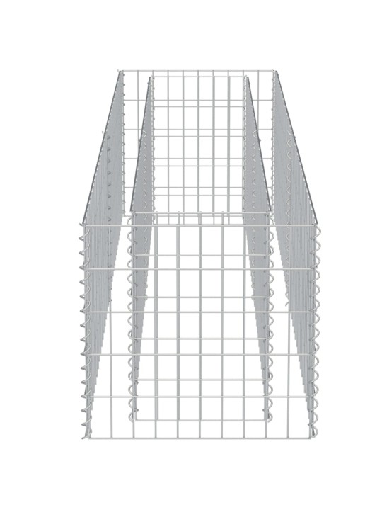 Gabions, augstā puķu kaste, cinkots tērauds, 180x50x50 cm