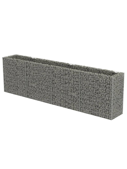 Gabions, augstā puķu kaste, cinkots tērauds, 360x50x100 cm