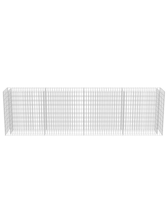 Gabions, augstā puķu kaste, cinkots tērauds, 360x50x100 cm