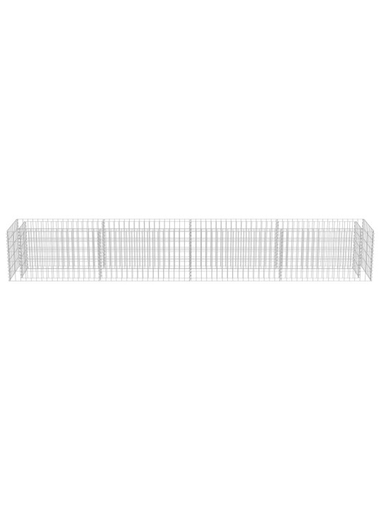 Gabions, augstā puķu kaste, cinkots tērauds, 360x50x50 cm