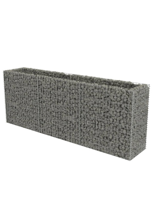 Gabions, augstā puķu kaste, cinkots tērauds, 270x50x100 cm