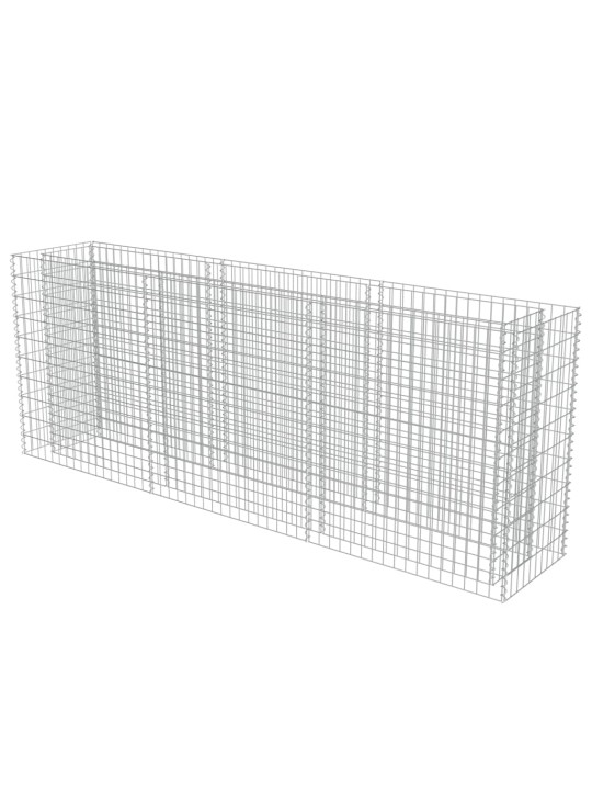 Gabions, augstā puķu kaste, cinkots tērauds, 270x50x100 cm