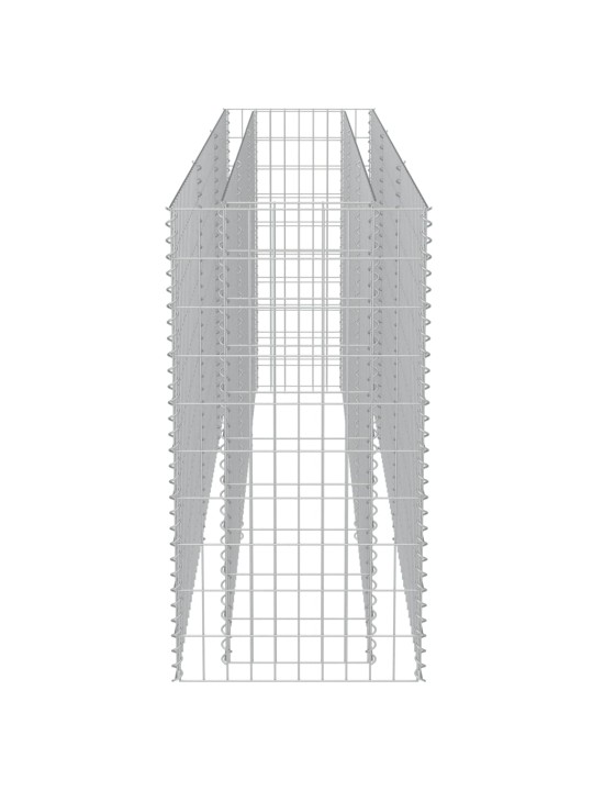Gabions, augstā puķu kaste, cinkots tērauds, 270x50x100 cm