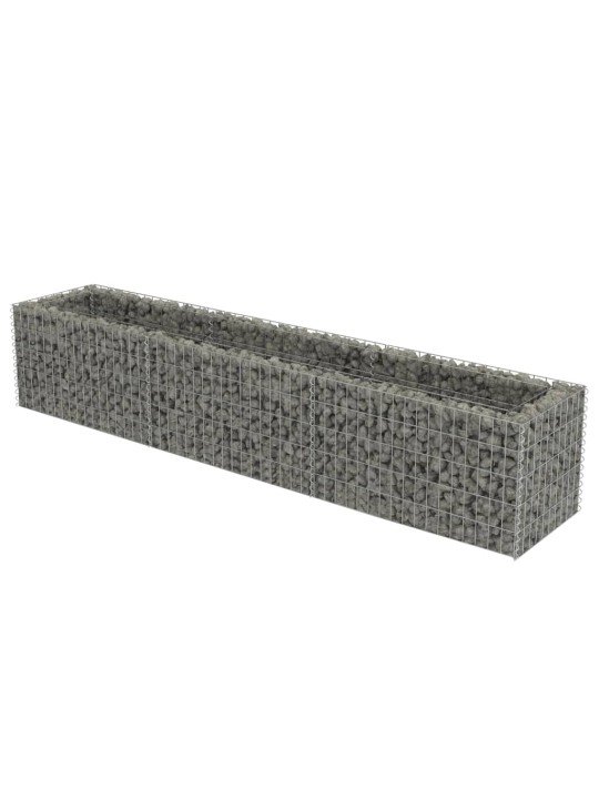 Gabions, augstā puķu kaste, cinkots tērauds, 270x50x50 cm