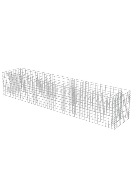 Gabions, augstā puķu kaste, cinkots tērauds, 270x50x50 cm