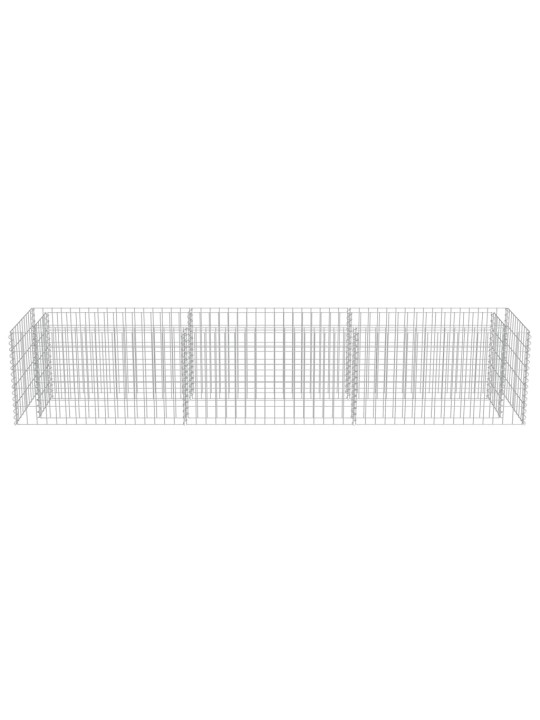 Gabions, augstā puķu kaste, cinkots tērauds, 270x50x50 cm