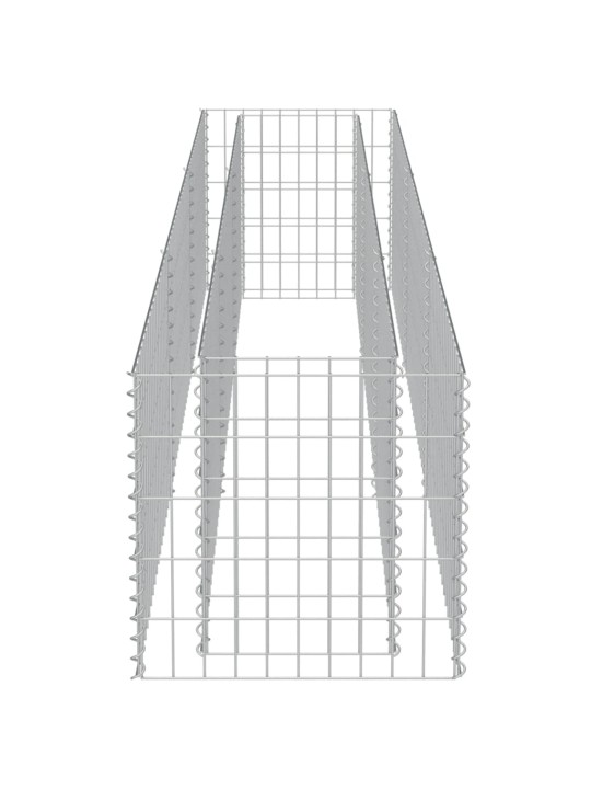 Gabions, augstā puķu kaste, cinkots tērauds, 270x50x50 cm